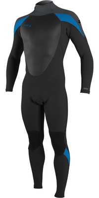 2026 ONeill Da Uomo Epic 3/2mm Back Zip Muta 4211B - Black / Graphite / Baliblu