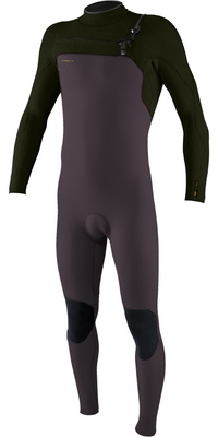 2025 ONeill Da Uomo Hyperfreak 3/2+mm Chest Zip Muta 5343 - Arabica / Ranger