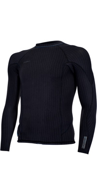 2026 ONeill Da Uomo Hyperfreak Comp -X 2mm Top A Maniche Lunghe 5488 - Black