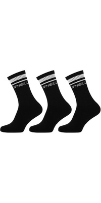 2025 ONeill Sport Calze A Strisce 3-Pack 770023 - Black