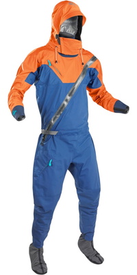 2026 Palm Da Uomo Fuse Adventure Kayak Drysuit 12788 - Navy / Mandarin