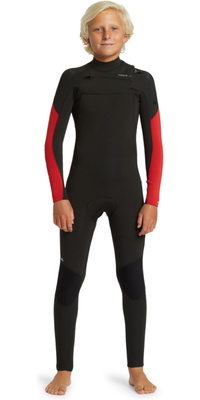 2026 Quiksilver Bambino Everyday Sessions 3/2mm Chest Zip Muta EQBW103107 - High Risk Red