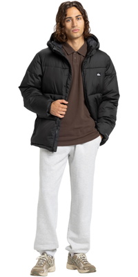 2025 Quiksilver Da Uomo Cold Days Puffer Jacket EQYJK04173 - Black