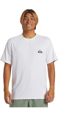 2026 Quiksilver Da Uomo Everyday Surf Short Sleeve UPF T-Shirt AQYWR03135 - White