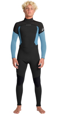 2026 Quiksilver Da Uomo Prologue+ 4/3mm Back Zip Muta 25AW213516 - Cloud Blue