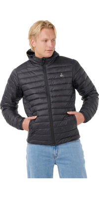 2025 Rip Curl Da Uomo Anti Series Search Puffer Hood 023MJA - Black