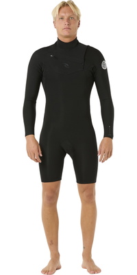 2026 Rip Curl Da Uomo Dawn Patrol 2mm Chest Zip Manica Lunga Muta Primaverile Muta 11QMSP - Black