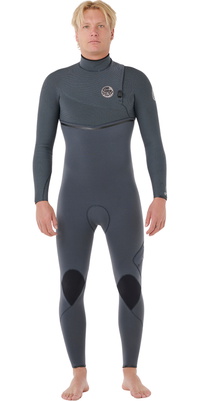 2026 Rip Curl Mens E-Bomb 4/3mm Zip Free Wetsuit 17MMFS - Iron