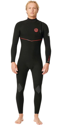 2025 Rip Curl Mens Flashbomb Fusion 3/2mm Zip Free Wetsuit 15QMFS - Black