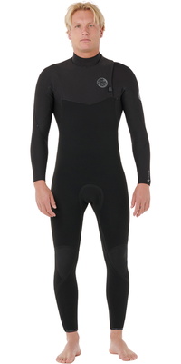 2026 Rip Curl Da Uomo Flashbomb Pro 3/2mm Zip Free Muta 17GMFS - Black