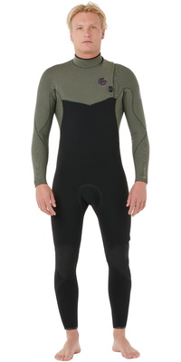 2026 Rip Curl Da Uomo Flashbomb Pro 3/2mm Zip Free Muta 17GMFS - Deep Cactus