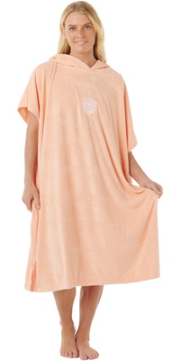 2026 Rip Curl Da Donna Asciugamano Con Cappuccio Surf Classic 00ZWTO - Bright Peach