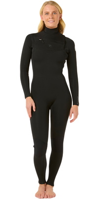 2026 Rip Curl Da Donna Dawn Patrol 4/3mm Chest Zip Muta 160WFS - Black