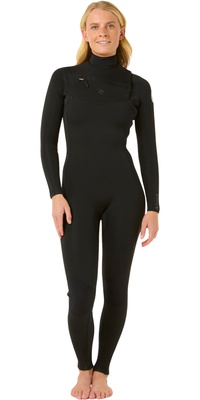 2026 Rip Curl Da Donna Dawn Patrol 5/3mm Chest Zip Muta 15ZWFS - Black