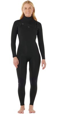2026 Rip Curl Da Donna Dawn Patrol Pro 4/3mm Chest Zip Muta 16VWFS - Black