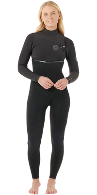 2026 Rip Curl Da Donna E-Bomb 4/3mm Chest Zip Muta 16NWFS - Black