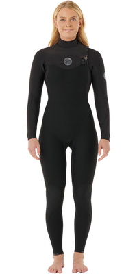 2026 Rip Curl Da Donna Flashbomb 4/3mm Chest Zip Muta 16IWFS - Black