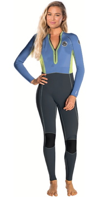 2025 Rip Curl Da Donna G-Bomb 2mm Front Zip Muta 165WFS - Multico