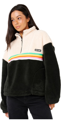 2025 Rip Curl Da Donna Surf Revival Polar Fleece 0AEWFL - Black / Off White