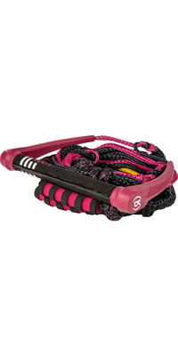 2026 Ronix Da Donna Silicone Stretch Surf Rope With Handle RA-PK-WS-BU4-RE - Merlot