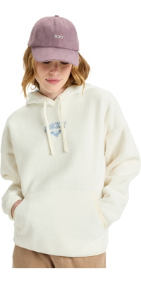 2025 Roxy Da Donna Cool Calling Polar Fleece Hoodie ERJPF03221 - Egret