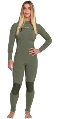 2025 Roxy Da Donna Elite Xtra Stretch 4/3mm Chest Zip Muta 26BW213504 - Sage