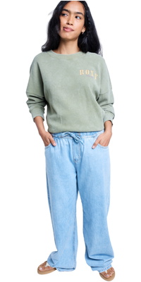 2025 Roxy Da Donna Pantaloni Da Jogging Stunning View ERJDP03313 - Beau Blue
