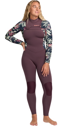 2025 Roxy Da Donna Swell Natural 5/4mm Chest Zip Muta 26BW213510 - Black Multi