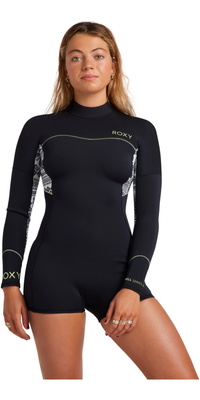 2026 Roxy Da Donna Swell Series 2mm Manica Lunga Back Zip Muta Primaverile Muta ERJW403054 - Egret Mo Rockin Vibes