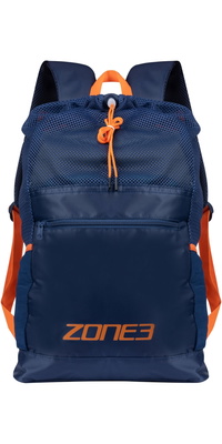 2026 ZONE3 Zaino Da Allenamento A Rete Grande SA25LMTB103 - Navy / Arancione