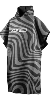 2026 ZONE3 Accappatoio In Microfibra OW25UMFP104 - Black / Grigio