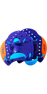 2026 ZONE3 Pagaie A Mano Per Nuoto Power Stroke SA18CPAD - Blue / Rosso