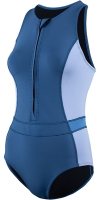 ZONE3 Da Donna 2026 Yulex - Costume Da Bagno Senza Maniche NA25WYSS126 - Multi Blue / White