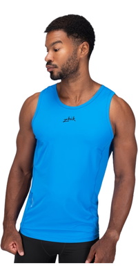2026 Zhik Mens Eco Spandex LT Race Singlet VST-0140-M-CYA - Cyan