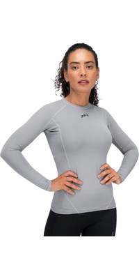 2026 Zhik Da Donna Eco Spandex LT Long Sleeve Baselayer Top DTP-0163-W-PLT - Platinum
