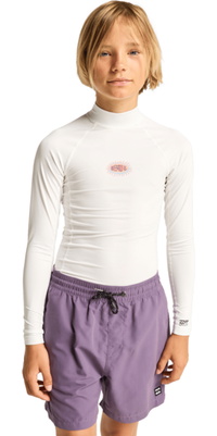 2026 Billabong Bambino Riedizione Della Maglia In Lycra A Maniche Lunghe EBBWR03010 - White