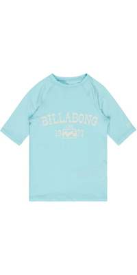 2026 Billabong Bambino Canotta In Lycra A Maniche Corte Surf Dayz EBGWR03004 - Tidepool