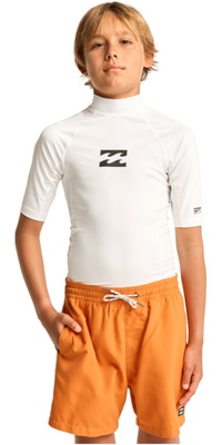 2026 Billabong Bambino Canotta In Lycra A Maniche Corte Waves All Day EBBWR00101 - White