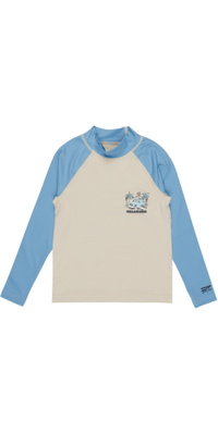 2026 Billabong Bambino Canotta In Lycra A Maniche Lunghe Waves EBTWR03008 - Chino
