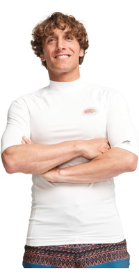 2026 Billabong Da Uomo Re Issue Canotta In Lycra A Maniche Corte EBYWR03027 - White