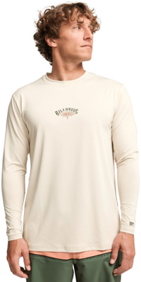 2026 Billabong Da Uomo Solar Flare Long Sleeve Lycra Vest EBYWR03029 - Chino