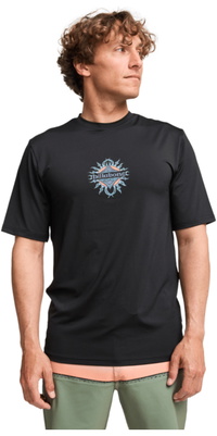 2026 Billabong Da Uomo Canotta In Lycra A Maniche Corte Dal Taglio Ampio Solar Flare EBYWR03028 - Black