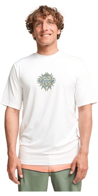 2026 Billabong Da Uomo Canotta In Lycra A Maniche Corte Dal Taglio Ampio Solar Flare EBYWR03028 - White