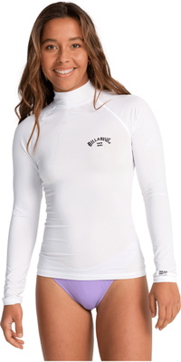 2026 Billabong Da Donna Canotta In Lycra A Maniche Lunghe Tropical Surf EBJWR03014 - White