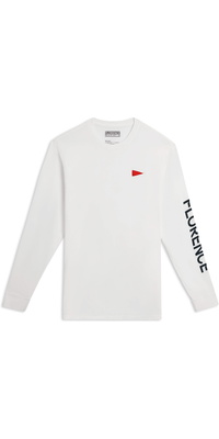 2026 Florence Marine X Da Uomo Maglietta A Maniche Lunghe Burgee FMTS00125 - Off White