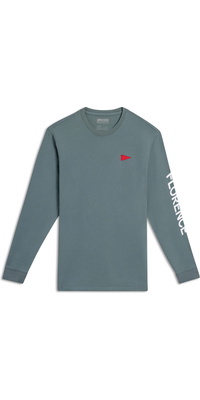 2026 Florence Marine X Da Uomo Maglietta A Maniche Lunghe Burgee FMTS00125 - Sea Blue
