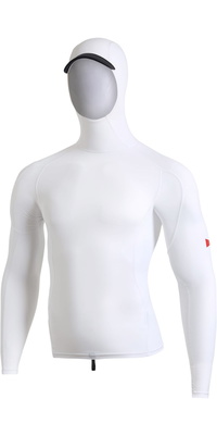 2026 Florence Marine X Da Uomo Canotta Con Cappuccio A Maniche Lunghe In Lycra FMSS00030 - White