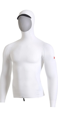 2026 Florence Marine X Da Uomo Gilet In Lycra Con Cappuccio, Tasche E Maniche Lunghe FMSS00011 - White
