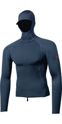 2026 Florence Marine X Da Uomo Gilet In Lycra Con Cappuccio E Maniche Lunghe FMSS00030 - Dark Navy