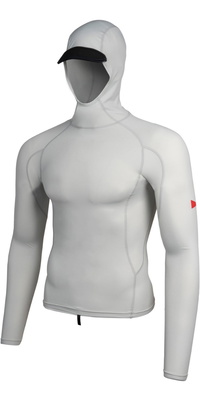 2026 Florence Marine X Da Uomo Maglia In Lycra Con Cappuccio E Maniche Lunghe FMSS00030 - Silver